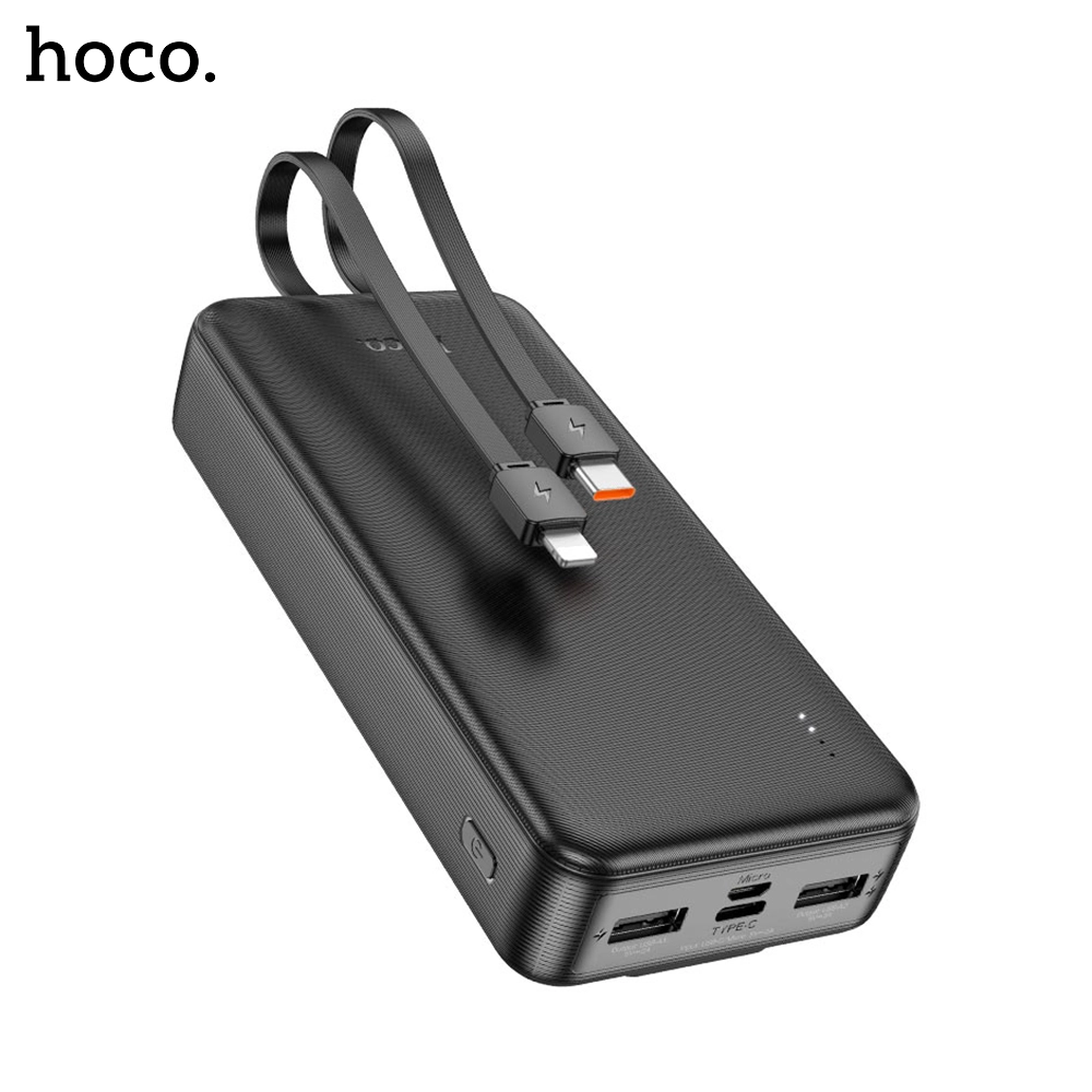 hoco j118a speed energy power bank with built in charging cables – 20000mah hoco j118a speed energy power bank with built in charging cables – 20000mah