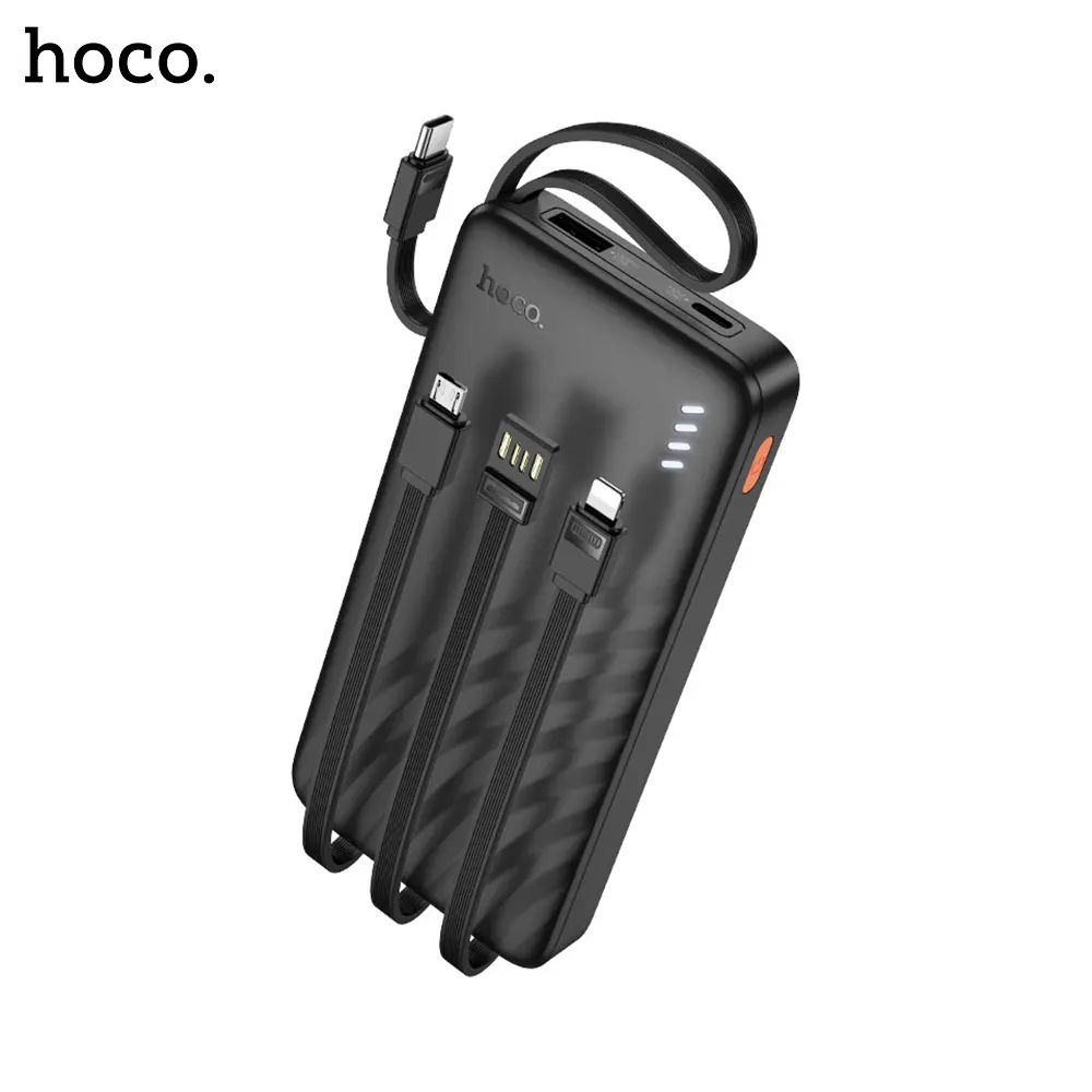 hoco j146 night tide power bank with 4 cables 10000mah hoco j146 night tide power bank with 4 cables 10000mah