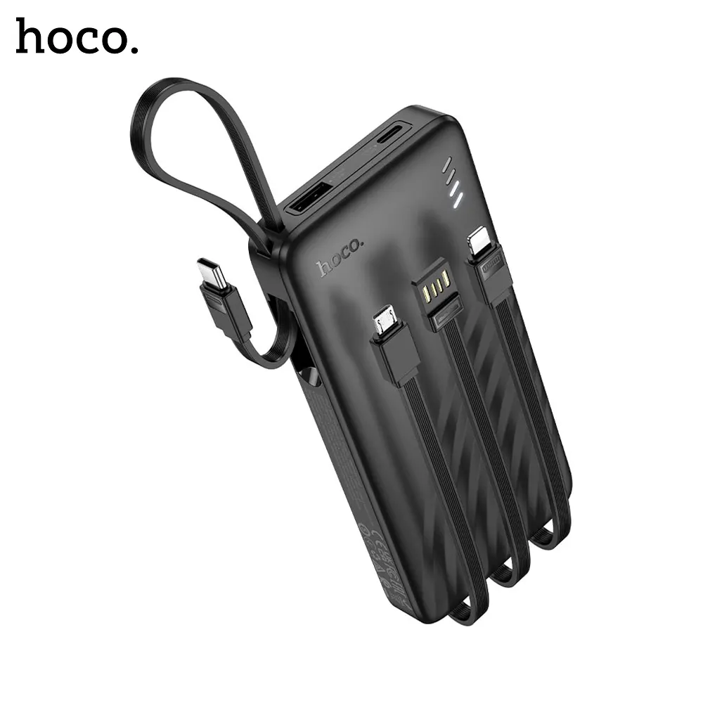 hoco j146 night tide power bank with 4 cables 10000mah hoco j146 night tide power bank with 4 cables 10000mah