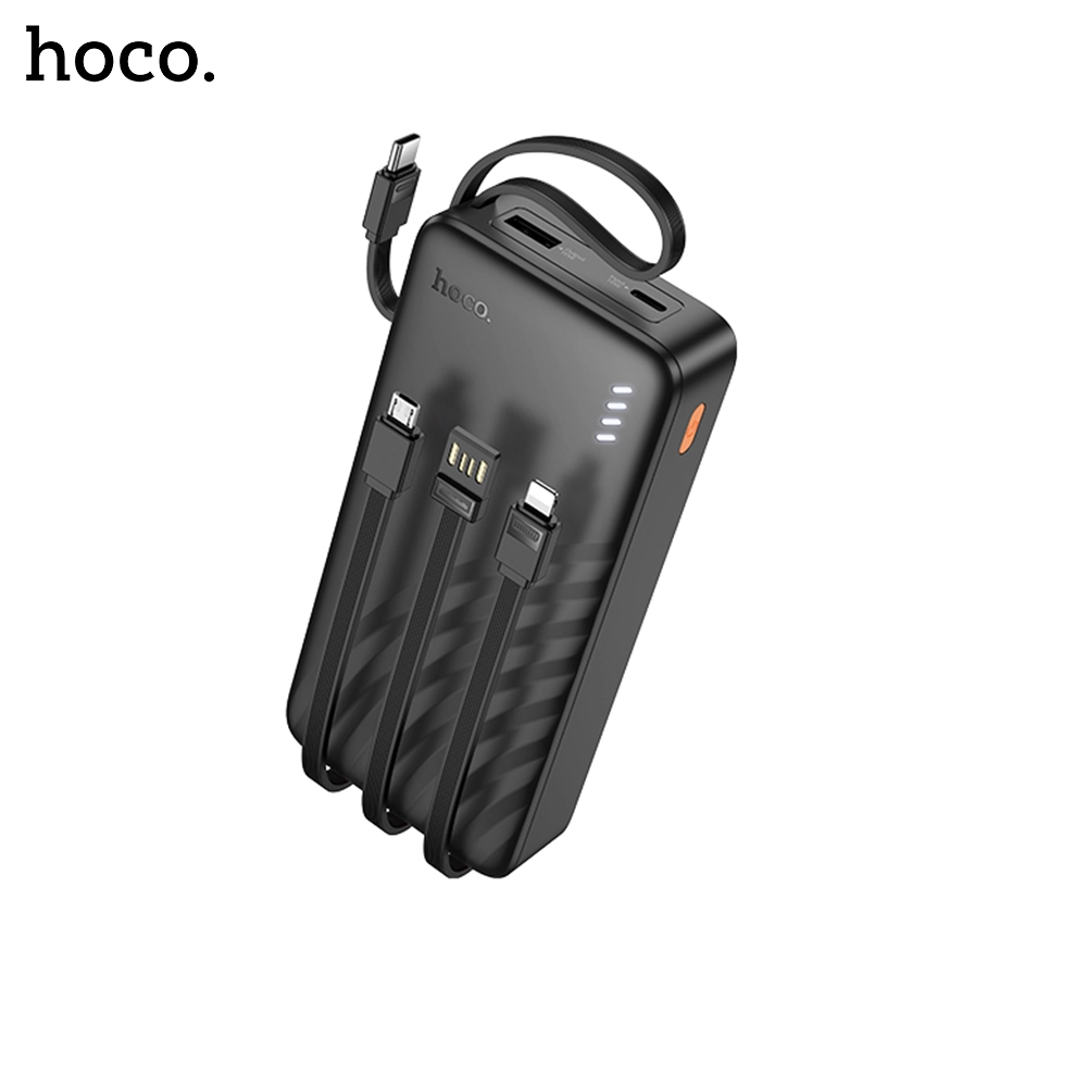 hoco j146a night tide power bank with 4 cables usb a + usb c + micro usb + lightning (20000mah) hoco j146a night tide power bank with 4 cables usb a + usb c + micro usb + lightning (20000mah)
